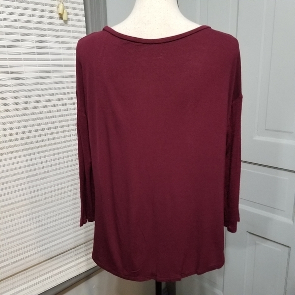 ✨ Lane Bryant Jersey Tee With Knit Inset & Sleeve - Picture 3 of 6